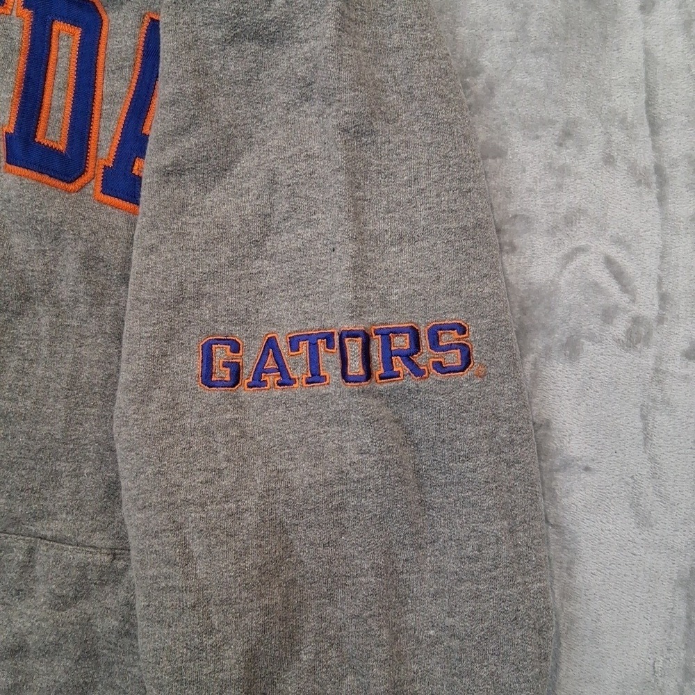 Vtg Old Varsity Brand XL Florida Gators Grey Hoodie Pullover College Sweatshirt - Picture 4 of 8